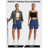 image:imageTACVASEN Womens 5 Hiking Shorts Quick Dry UPF 50 Lightweight Athletic Shorts with Pockets Golf Casual Workout SummerCharcoal Blue