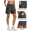 image:imageTACVASEN Womens 5 Hiking Shorts Quick Dry UPF 50 Lightweight Athletic Shorts with Pockets Golf Casual Workout SummerDark Grey