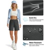 image:imageTACVASEN Womens 5 Hiking Shorts Quick Dry UPF 50 Lightweight Athletic Shorts with Pockets Golf Casual Workout SummerDark Grey