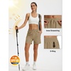 image:imageTACVASEN Womens 5 Hiking Shorts Quick Dry UPF 50 Lightweight Athletic Shorts with Pockets Golf Casual Workout SummerKhaki