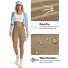 image:imageTACVASEN Womens 5 Hiking Shorts Quick Dry UPF 50 Lightweight Athletic Shorts with Pockets Golf Casual Workout SummerKhaki
