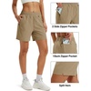 image:imageTACVASEN Womens 5 Hiking Shorts Quick Dry UPF 50 Lightweight Athletic Shorts with Pockets Golf Casual Workout SummerKhaki