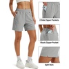 image:imageTACVASEN Womens 5 Hiking Shorts Quick Dry UPF 50 Lightweight Athletic Shorts with Pockets Golf Casual Workout SummerLight Grey