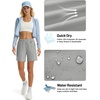 image:imageTACVASEN Womens 5 Hiking Shorts Quick Dry UPF 50 Lightweight Athletic Shorts with Pockets Golf Casual Workout SummerLight Grey