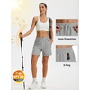 image:imageTACVASEN Womens 5 Hiking Shorts Quick Dry UPF 50 Lightweight Athletic Shorts with Pockets Golf Casual Workout SummerLight Grey