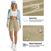 image:imageTACVASEN Womens 5 Hiking Shorts Quick Dry UPF 50 Lightweight Athletic Shorts with Pockets Golf Casual Workout SummerLight Khaki