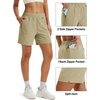 image:imageTACVASEN Womens 5 Hiking Shorts Quick Dry UPF 50 Lightweight Athletic Shorts with Pockets Golf Casual Workout SummerLight Khaki