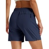 image:imageTACVASEN Womens 5 Hiking Shorts Quick Dry UPF 50 Lightweight Athletic Shorts with Pockets Golf Casual Workout SummerNavy Blue