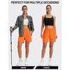 image:imageTACVASEN Womens 5 Hiking Shorts Quick Dry UPF 50 Lightweight Athletic Shorts with Pockets Golf Casual Workout SummerOrange