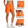 image:imageTACVASEN Womens 5 Hiking Shorts Quick Dry UPF 50 Lightweight Athletic Shorts with Pockets Golf Casual Workout SummerOrange