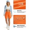 image:imageTACVASEN Womens 5 Hiking Shorts Quick Dry UPF 50 Lightweight Athletic Shorts with Pockets Golf Casual Workout SummerOrange