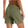 image:imageTACVASEN Womens 5 Hiking Shorts Quick Dry UPF 50 Lightweight Athletic Shorts with Pockets Golf Casual Workout SummerSage Green