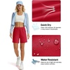 image:imageTACVASEN Womens 5 Hiking Shorts Quick Dry UPF 50 Lightweight Athletic Shorts with Pockets Golf Casual Workout SummerTomato Red