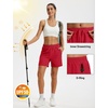 image:imageTACVASEN Womens 5 Hiking Shorts Quick Dry UPF 50 Lightweight Athletic Shorts with Pockets Golf Casual Workout SummerTomato Red