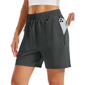 image:imageTACVASEN Womens 5 Hiking Shorts Quick Dry UPF 50 Lightweight Athletic Shorts with Pockets Golf Casual Workout SummerDark Grey