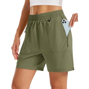 image:imageTACVASEN Womens 5 Hiking Shorts Quick Dry UPF 50 Lightweight Athletic Shorts with Pockets Golf Casual Workout SummerSage Green