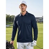 image:imageTACVASEN Mens Polo Shirts Long Sleeve Quick Dry Golf Shirt Lightweight Collared Casual Shirt for Men Work AthleticNavy