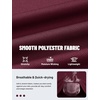 image:imageTACVASEN Mens Polo Shirts Long Sleeve Quick Dry Golf Shirt Lightweight Collared Casual Shirt for Men Work AthleticWine