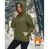 image:imageTACVASEN Womens Thick Hoodie Casual Cotton Fleece Lined Cute Fashion Active Sweatshirt With PocketsArmy Green