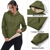 image:imageTACVASEN Womens Thick Hoodie Casual Cotton Fleece Lined Cute Fashion Active Sweatshirt With PocketsArmy Green