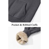 image:imageTACVASEN Womens Thick Hoodie Casual Cotton Fleece Lined Cute Fashion Active Sweatshirt With PocketsDark Grey