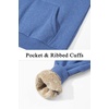 image:imageTACVASEN Womens Thick Hoodie Casual Cotton Fleece Lined Cute Fashion Active Sweatshirt With PocketsGrey Blue