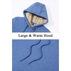 image:imageTACVASEN Womens Thick Hoodie Casual Cotton Fleece Lined Cute Fashion Active Sweatshirt With PocketsGrey Blue