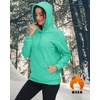 image:imageTACVASEN Womens Thick Hoodie Casual Cotton Fleece Lined Cute Fashion Active Sweatshirt With PocketsMgreen