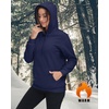 image:imageTACVASEN Womens Thick Hoodie Casual Cotton Fleece Lined Cute Fashion Active Sweatshirt With PocketsNavy