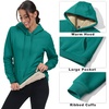 image:imageTACVASEN Womens Thick Hoodie Casual Cotton Fleece Lined Cute Fashion Active Sweatshirt With PocketsVivid Green