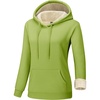 image:imageTACVASEN Womens Thick Hoodie Casual Cotton Fleece Lined Cute Fashion Active Sweatshirt With PocketsOliver Green