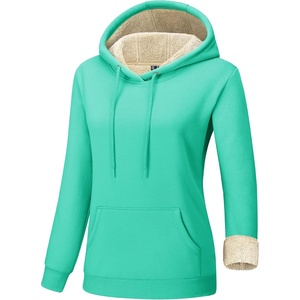 image:imageTACVASEN Womens Thick Hoodie Casual Cotton Fleece Lined Cute Fashion Active Sweatshirt With PocketsMgreen
