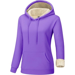 image:imageTACVASEN Womens Thick Hoodie Casual Cotton Fleece Lined Cute Fashion Active Sweatshirt With PocketsPurlpe