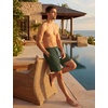 image:imageTACVASEN Men s Casual Shorts 7 Inch Cotton Elastic Waist Drawstring Lightweight Summer Beach Shorts with PocketsArmygreen