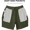 image:imageTACVASEN Men s Casual Shorts 7 Inch Cotton Elastic Waist Drawstring Lightweight Summer Beach Shorts with PocketsArmygreen
