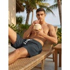 image:imageTACVASEN Men s Casual Shorts 7 Inch Cotton Elastic Waist Drawstring Lightweight Summer Beach Shorts with PocketsDgrey