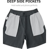 image:imageTACVASEN Men s Casual Shorts 7 Inch Cotton Elastic Waist Drawstring Lightweight Summer Beach Shorts with PocketsDgrey