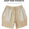 image:imageTACVASEN Men s Casual Shorts 7 Inch Cotton Elastic Waist Drawstring Lightweight Summer Beach Shorts with PocketsLkhaki