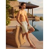image:imageTACVASEN Men s Casual Shorts 7 Inch Cotton Elastic Waist Drawstring Lightweight Summer Beach Shorts with PocketsLkhaki
