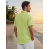 image:imageTACVASEN Mens Casual Button Down Shirts Short Sleeve Cuban Collar Textured Shirt Summer Beach Dress ShirtGreen