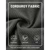 image:imageTACVASEN Mens Corduroy Casual Shorts 6 Inseam for Summer Beach Vacation  elastic waistdrawstringpocketscorduroy texturecasual fit 6 inch inseamlightweight shorts for summer beachsoft loungingHazegray