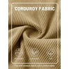 image:imageTACVASEN Mens Corduroy Casual Shorts 6 Inseam for Summer Beach Vacation  elastic waistdrawstringpocketscorduroy texturecasual fit 6 inch inseamlightweight shorts for summer beachsoft loungingKhaki
