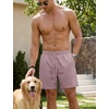 image:imageTACVASEN Mens Corduroy Casual Shorts 6 Inseam for Summer Beach Vacation  elastic waistdrawstringpocketscorduroy texturecasual fit 6 inch inseamlightweight shorts for summer beachsoft loungingLgraypurple