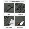 image:imageTACVASEN Mens Corduroy Casual Shorts 6 Inseam for Summer Beach Vacation  elastic waistdrawstringpocketscorduroy texturecasual fit 6 inch inseamlightweight shorts for summer beachsoft loungingHazegray