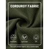 image:imageTACVASEN Mens Corduroy Casual Shorts 6 Inseam for Summer Beach Vacation  elastic waistdrawstringpocketscorduroy texturecasual fit 6 inch inseamlightweight shorts for summer beachsoft loungingArmygreen