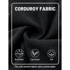 image:imageTACVASEN Mens Corduroy Casual Shorts 6 Inseam for Summer Beach Vacation  elastic waistdrawstringpocketscorduroy texturecasual fit 6 inch inseamlightweight shorts for summer beachsoft loungingBlack