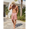 image:imageTACVASEN Mens Cotton Casual Shorts 7 Inch Inseam for Summer Beach Vacation  deep pocketselastic waistvintage drawstringlinen like texturelightweight and soft cottoncasual fit for summer beachPink