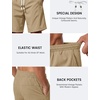 image:imageTACVASEN Mens Cotton Casual Shorts 7 Inch Inseam for Summer Beach Vacation  deep pocketselastic waistvintage drawstringlinen like texturelightweight and soft cottoncasual fit for summer beachKhaki