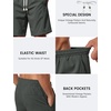 image:imageTACVASEN Mens Cotton Casual Shorts 7 Inch Inseam for Summer Beach Vacation  deep pocketselastic waistvintage drawstringlinen like texturelightweight and soft cottoncasual fit for summer beachDark Grey