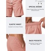 image:imageTACVASEN Mens Cotton Casual Shorts 7 Inch Inseam for Summer Beach Vacation  deep pocketselastic waistvintage drawstringlinen like texturelightweight and soft cottoncasual fit for summer beachPink